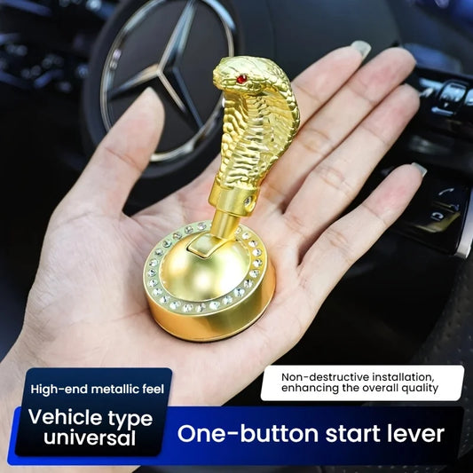 Metal Snake Car Push Start Button Cover | Alloy Joystick Decor Car Interior Accessory Oasis Select
