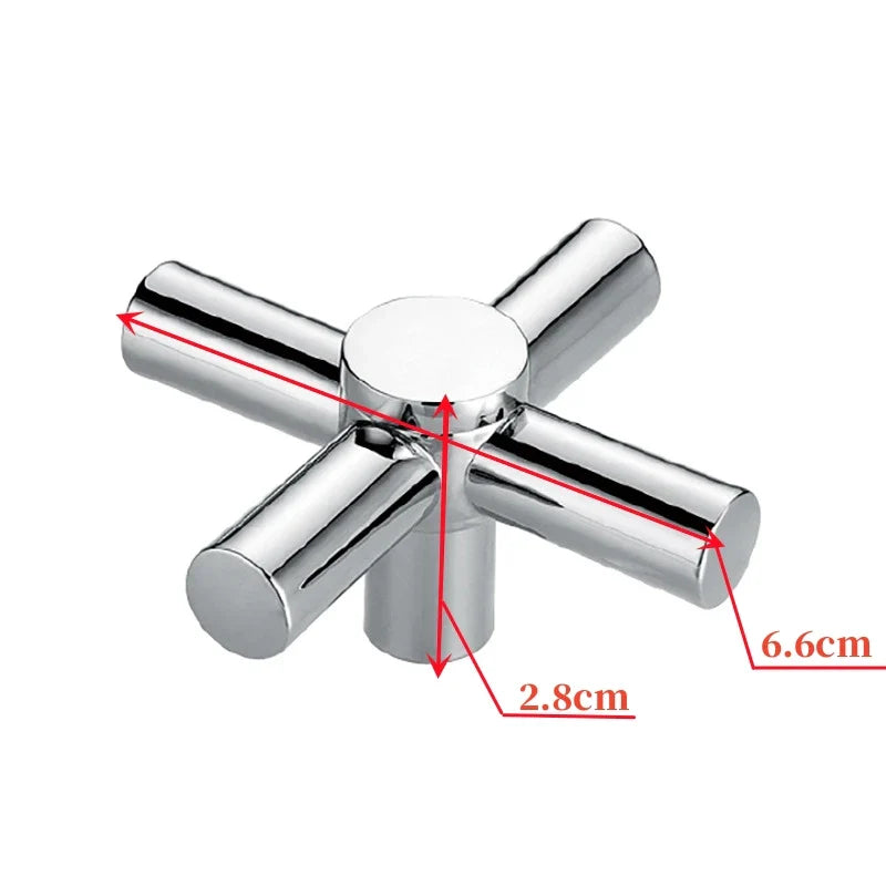 Cross Faucet Handle Knob Zinc Alloy – Kitchen & Bath Tap Replacement