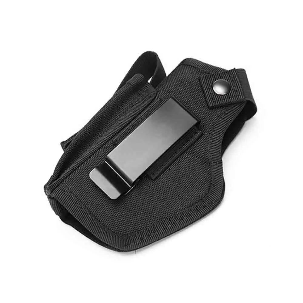 Tactical Right Left Interchangeable Carry Gun Holster Waistband with Magazine IWB Holsters Hunting Black Magazine Slot Holder Peaceful Pleasures Health and Wellness black color