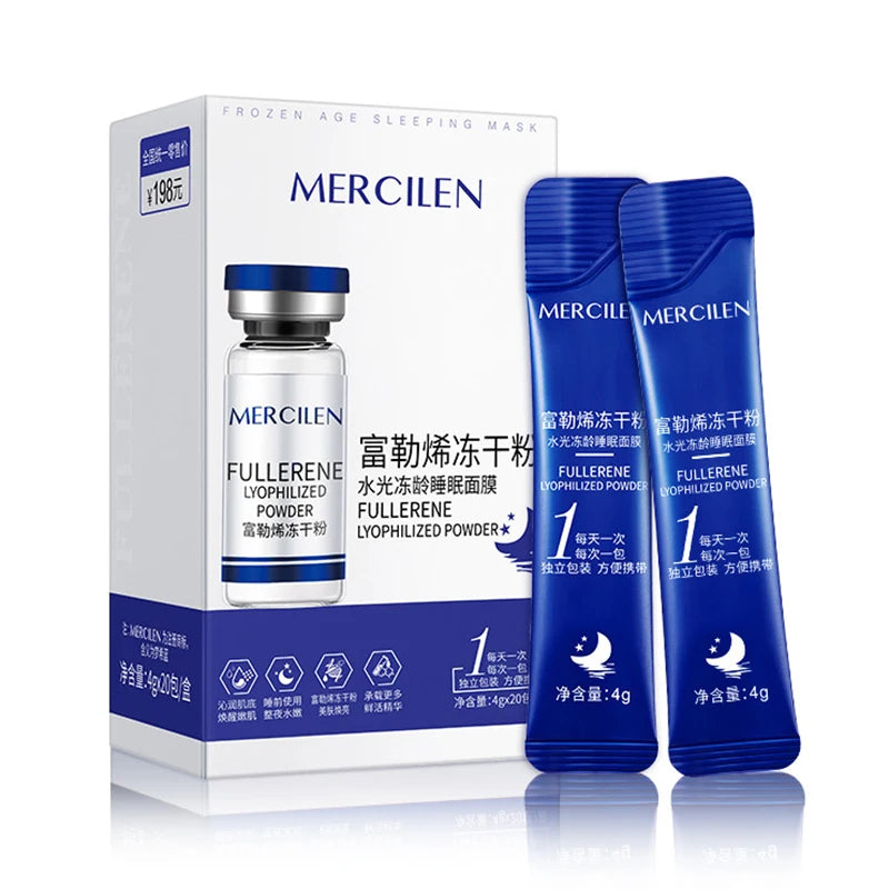 20pc Fullerene Sleeping Face Mask – Anti-Aging, Whitening & Hydration