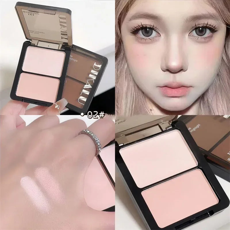 Two-Tone Contour & Highlight Powder Palette | Bronzer Makeup