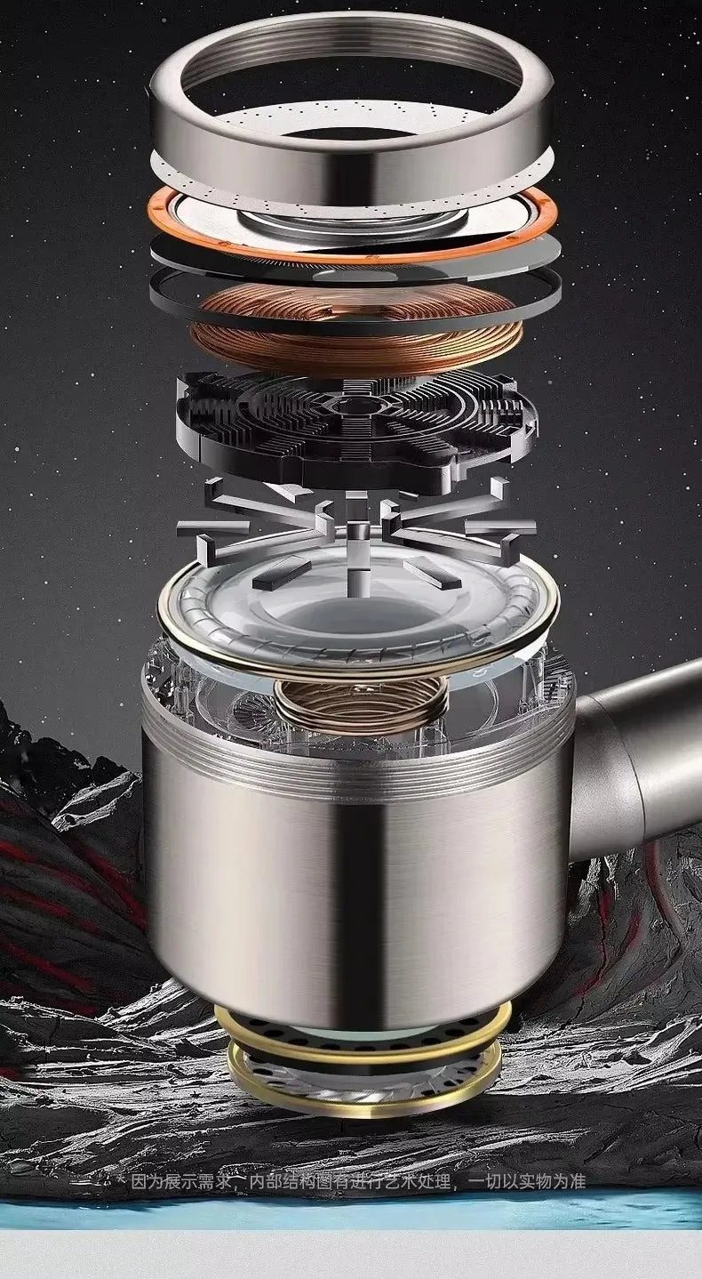 304 Stainless Steel High-Pressure Shower Head | 3 Spray Modes
