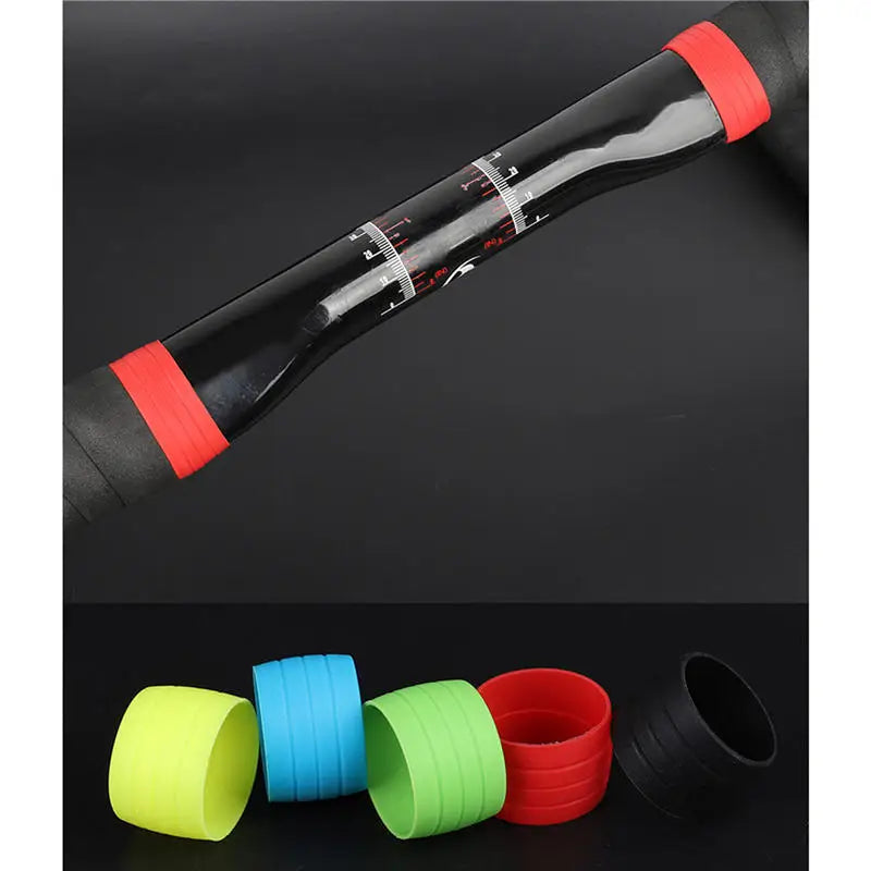 1 Pair Cycling Handlebar Tape Fixing Sleeve Ring Anti-skip Waterproof Plugs Protective Cover Bike Rubber Road Silicone Hand Peaceful Pleasures Health and Wellness
