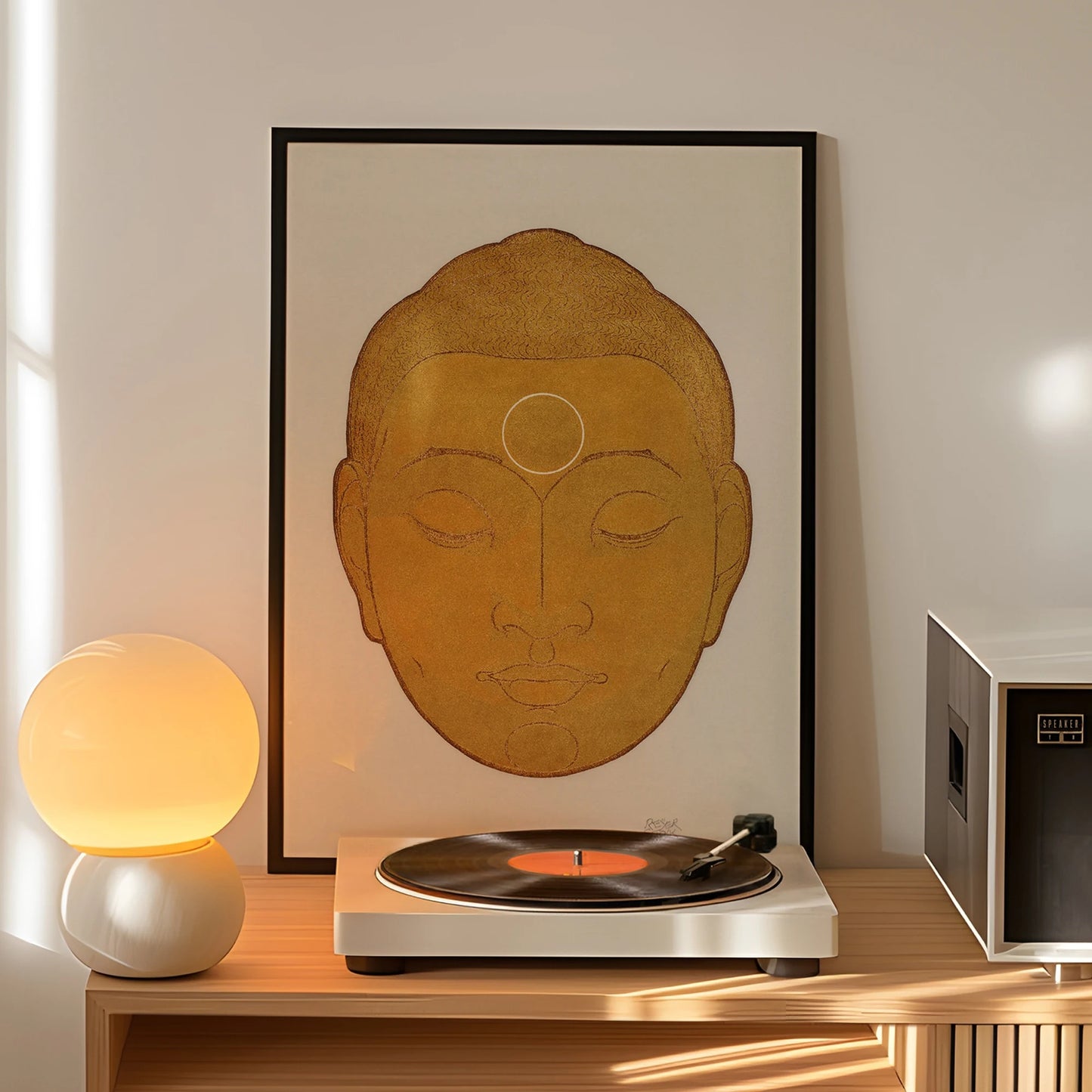 Buddha Head Canvas Wall Art Print | Reijer Stolk Home Decor