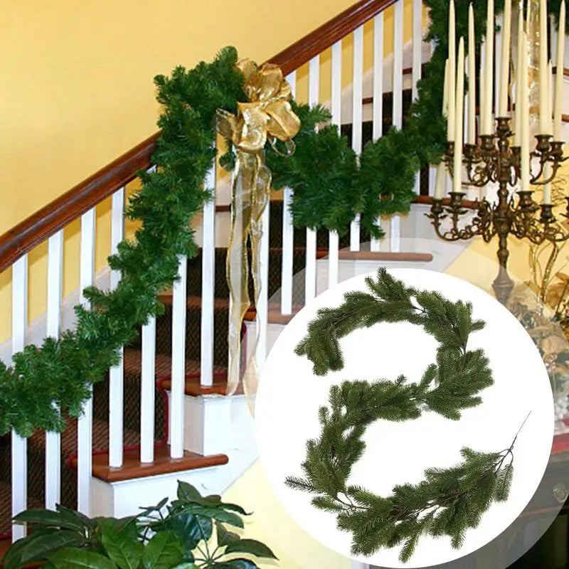 Real Touch Christmas Pine Garland | Norfolk Pine Holiday Decor