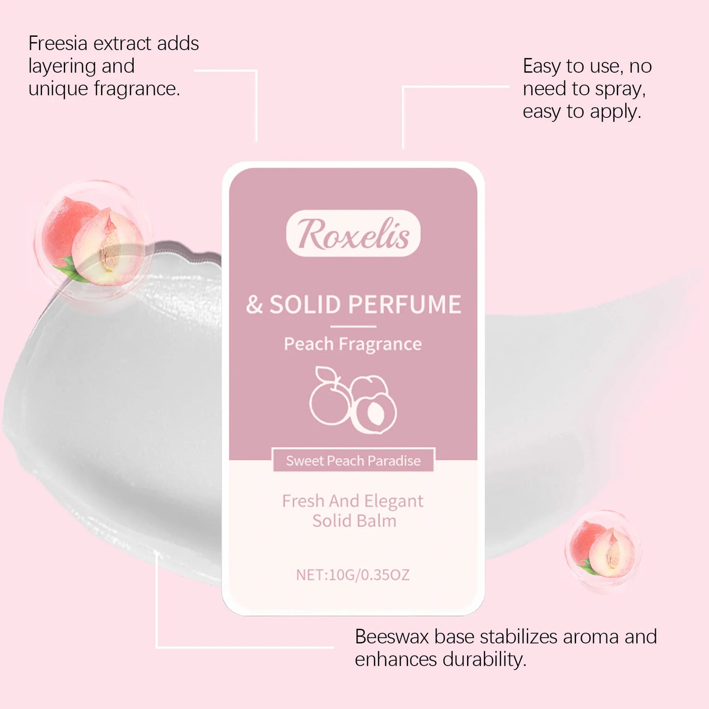 Solid Perfume Balm | Floral Long-Lasting Unisex Fragrance 10g