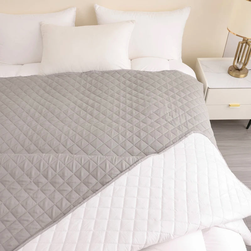 Waterproof Pet Blanket, Bed and Sofa Protection Mat, Suitable for Family with Dogs and Cats, Protector for Mattress or Couch Peaceful Pleasures Health and Wellness Pet Mat Gray 83x102in(210x260cm)