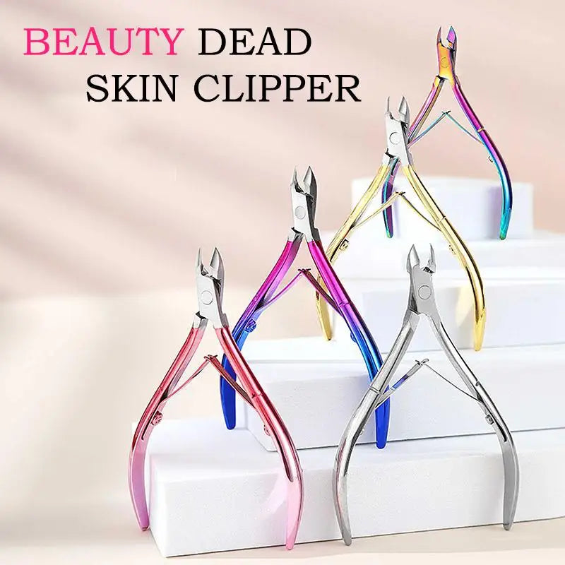 1 Pcs Cuticle Nippers Nail Manicure Cuticle Scissors Clippers Trimmer Dead Skin Remover Pedicure Stainless Steel Cutters Tool Peaceful Pleasures Health and Wellness