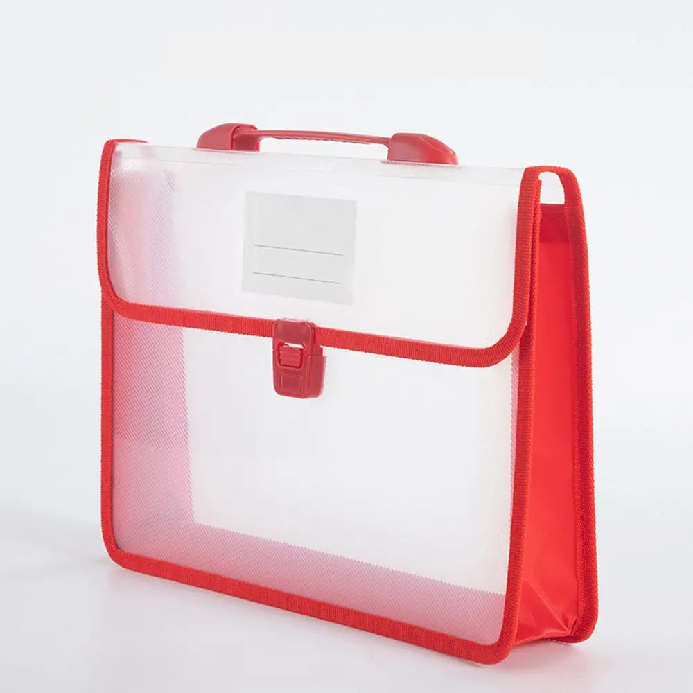 Folders Accordion File Pouch School Home Organization Office Supplies Document Bag File Wallet File Folder File Storage Bag Peaceful Pleasures Health and Wellness red