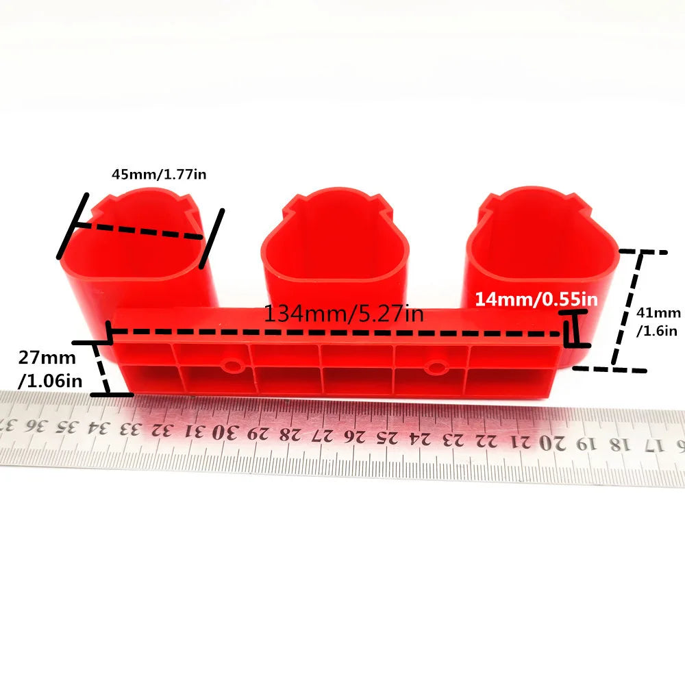 Milwaukee M12 Battery Tool Storage Holders Slots Wall Mount Bosch 12V