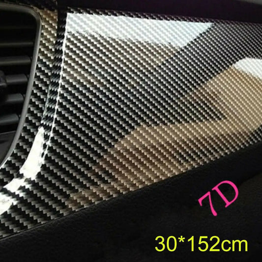 Car 7D Carbon Fiber Sticker Color Changing Film Body 5d 6D High Gloss Carbon Fiber Interior Film Body Sticker Peaceful Pleasures Health and Wellness Default Title