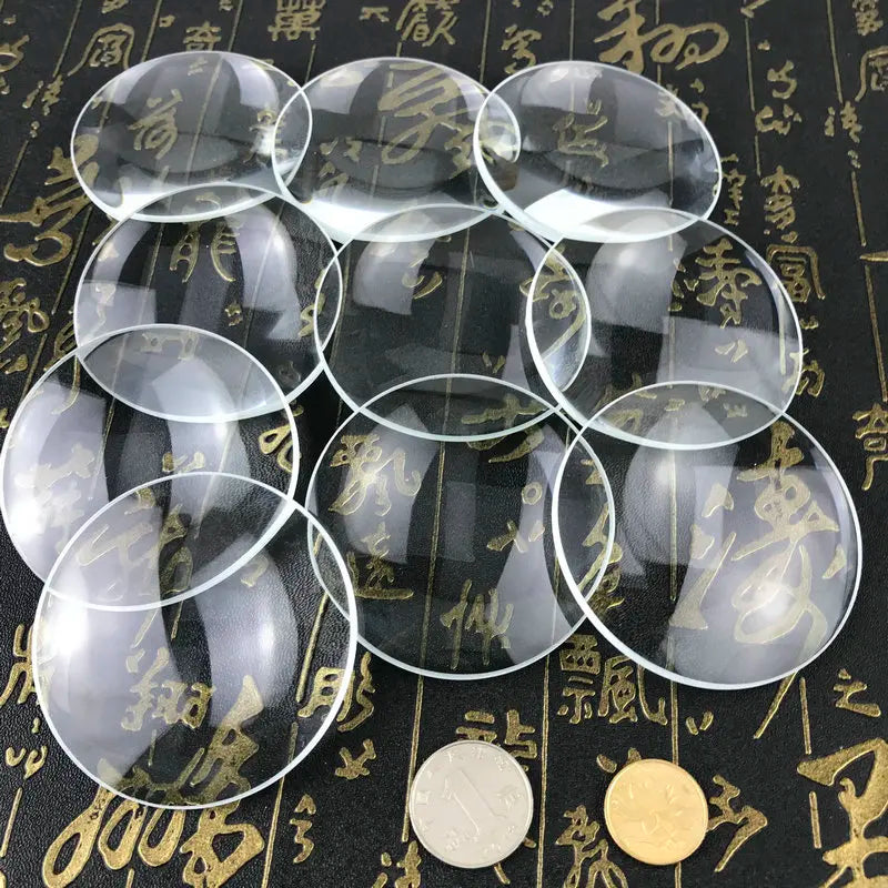 15Cm Magnifying Lens Large Single Convex 150Mm8X Glass Flat Convex Lens Focus Ignition Peaceful Pleasures Health and Wellness