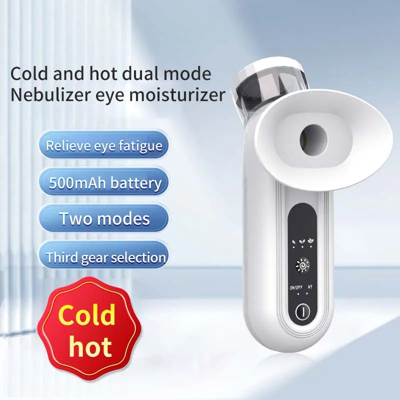 Hot Cold Compress Eye Steamer Relieve Fatigue Dry Eyes Moisturizing Heating Face Eye Massager Mask Humidifier Mist Nano Sprayer Peaceful Pleasures Health and Wellness