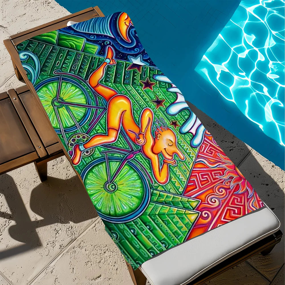LSD 1943 Albert Hofmann Quick-Dry Beach Towel | Travel & Gym