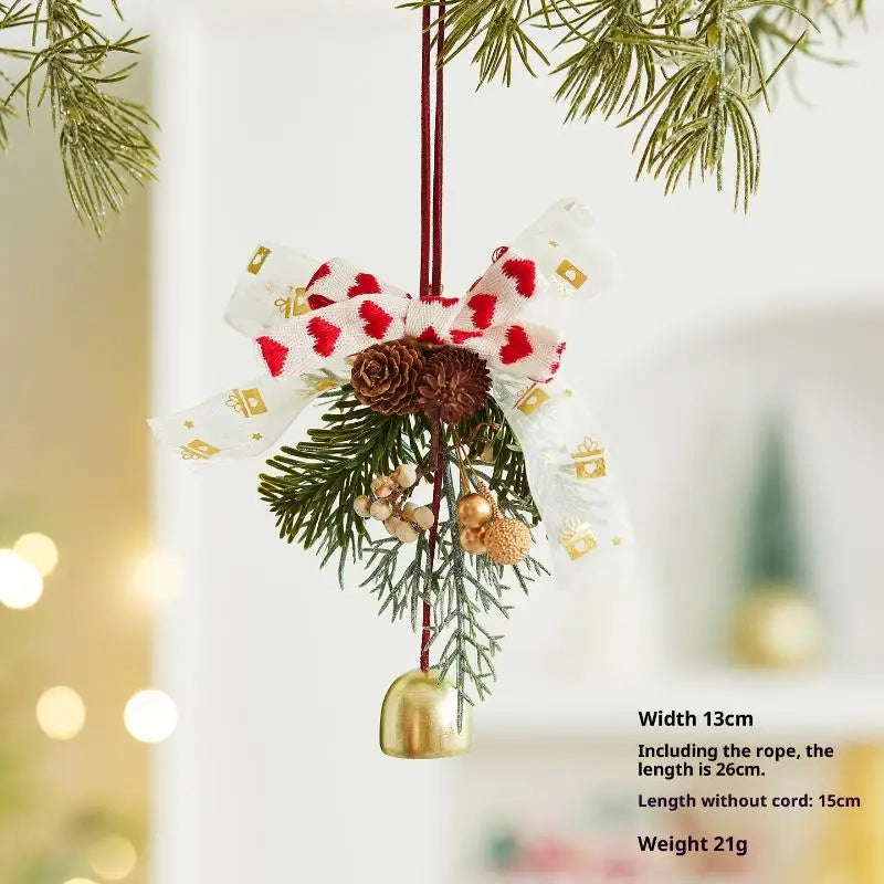 Christmas Bell Garland Ornaments | Festive Tree Pendants