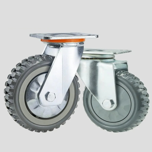 Heavy-Duty Rubber Swivel Casters – Noiseless Furniture Wheels Swivel Caster Wheels Oasis Select 4inch universal1pcs
