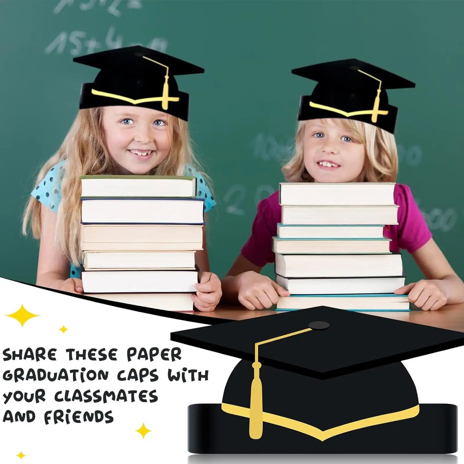 2026 Paper Graduation Hats 10 Pack Cardboard School Graduation Caps Headbands With Tassel for Ceremony Congrats Celebration Peaceful Pleasures Health and Wellness