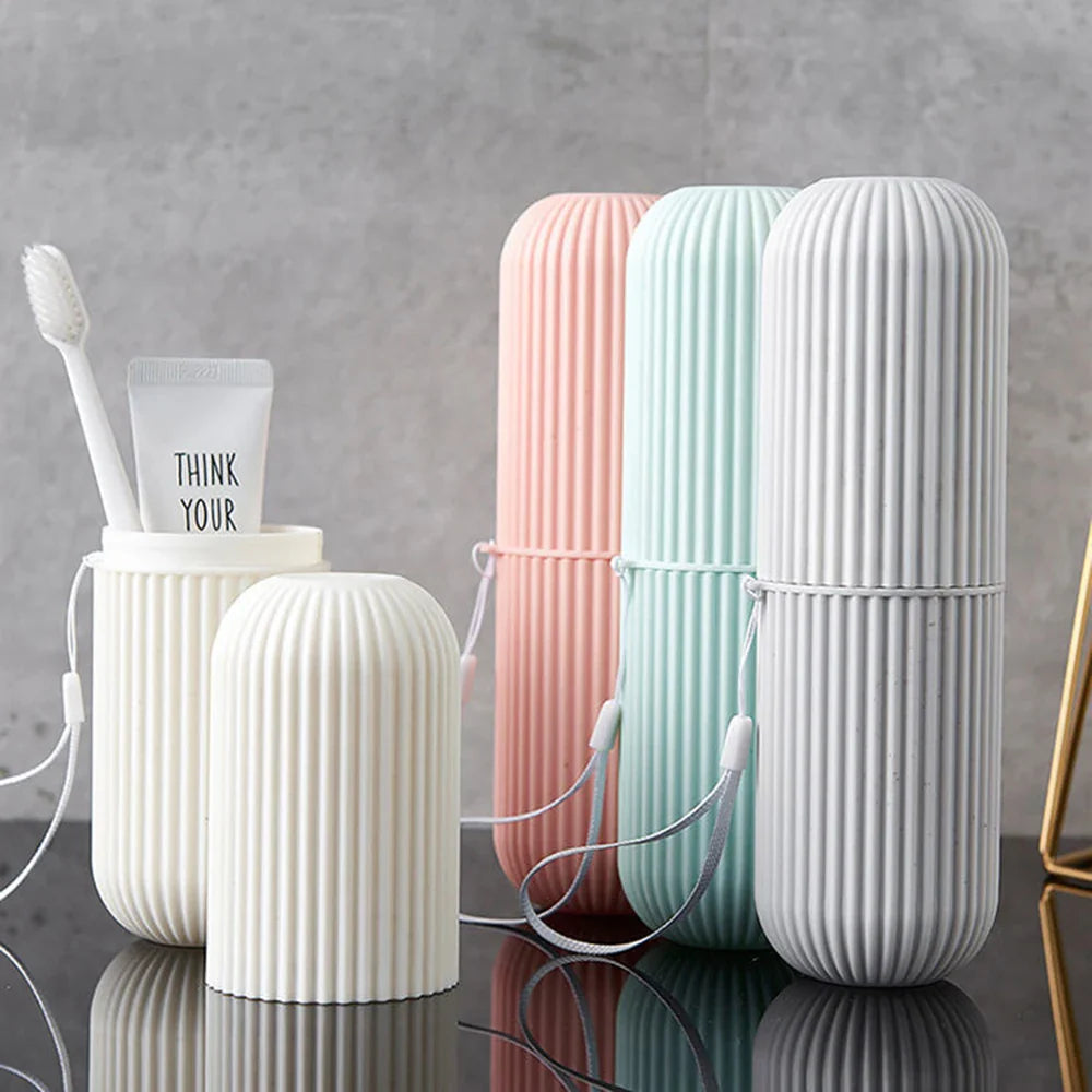 Portable Toothbrush & Toothpaste Travel Storage Case