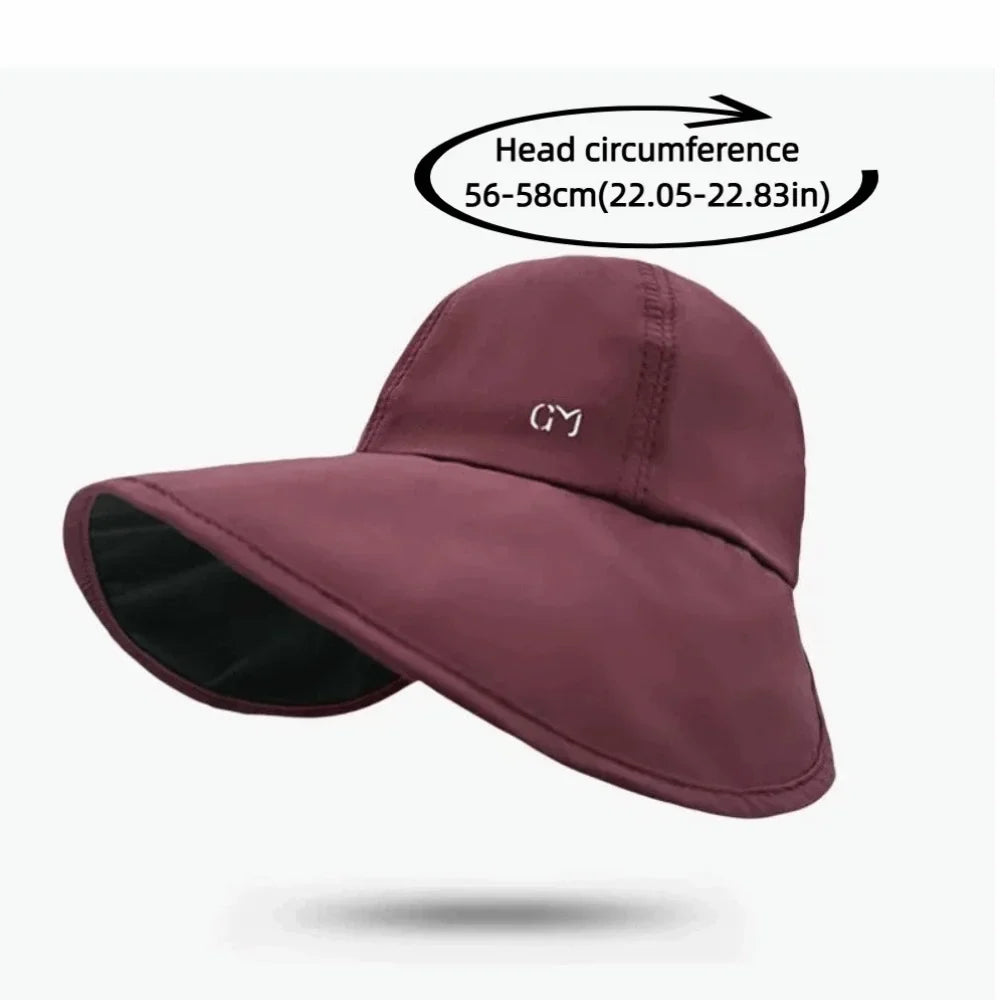 Women's Wide Brim Sun Hat – Foldable, UV Protection, Quick-Dry