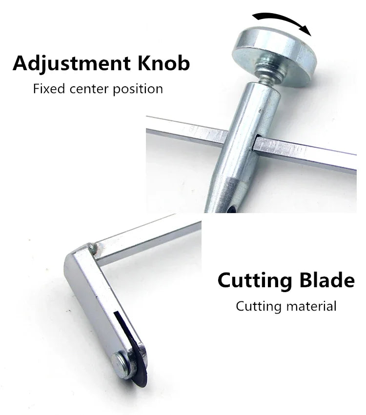 Drywall Circle Cutter Compass Round Cutting Tool Plasterboard Driller