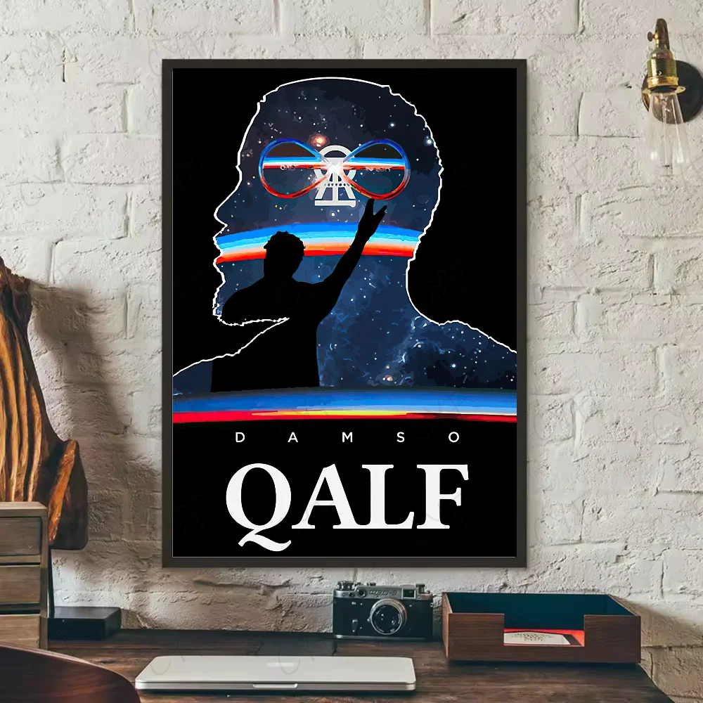 D-Damso Qalf Rapper Poster HD art sticky wall waterproof home living room bedroom bar aesthetic decoration Peaceful Pleasures Health and Wellness z10 40X50cmNoframe