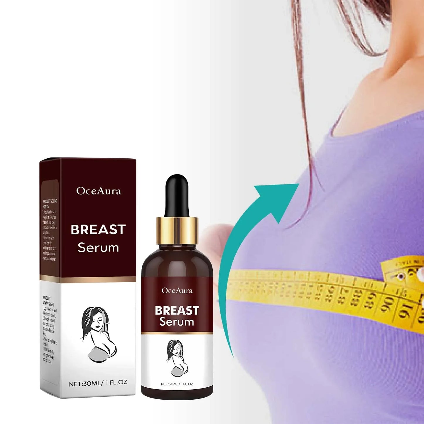 OceAura Breast Serum – Firming, Lifting & Brightening 30ml
