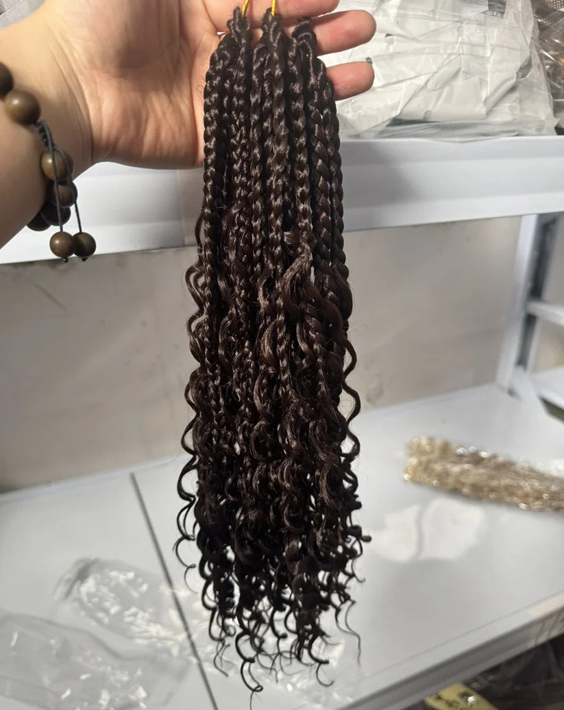 10-inch, 1-pack, 13 strands synthetic Bohemian curly hair is suitable for wedding and travel purposes. Peaceful Pleasures Health and Wellness