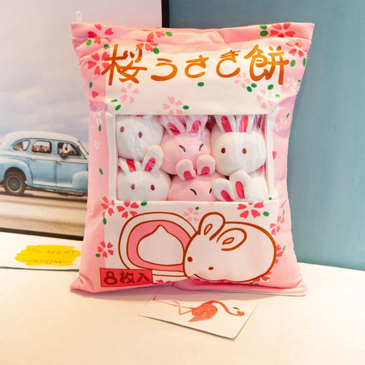 Cartoon A Bag Of Snacks Doll Throw Pillow Internet Celebrity Ins Snack Bag Plush Toy Creative Office Pillow Lovely Holiday Gifts Peaceful Pleasures Health and Wellness H One Size