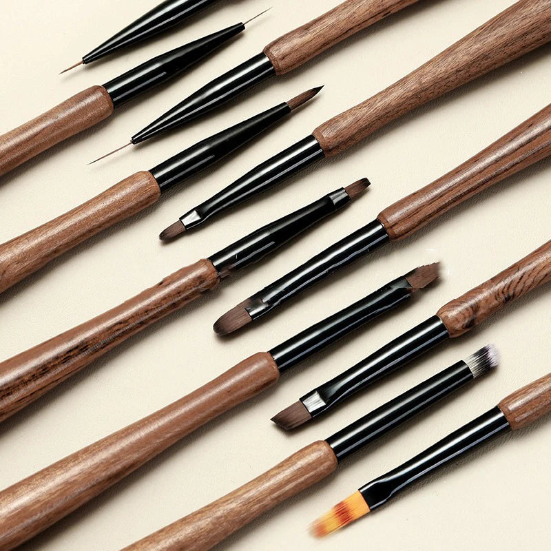 Sandalwood Nail Art Liner Brush – UV Gel Stripe & Detail Pen