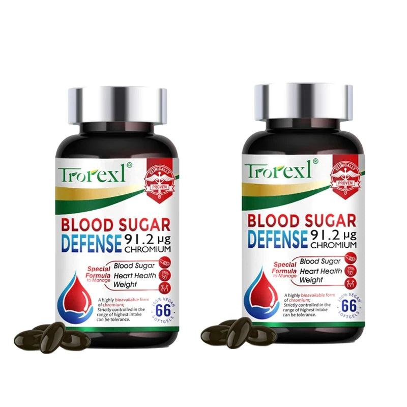 Blood Sugar Defense Capsules – Chromium, Astragalus & Rhodiola