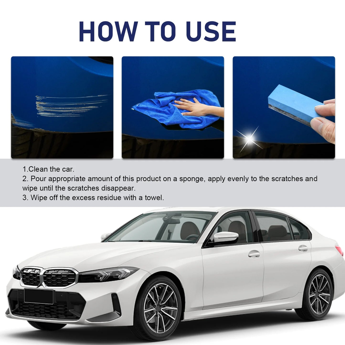 Homonth Car Scratch Repair Polishing Kit | Restore Paint Gloss