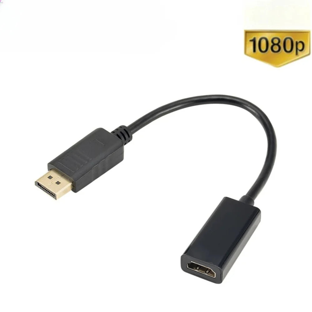 4K DisplayPort to HDMI Adapter | Male DP to Female Converter