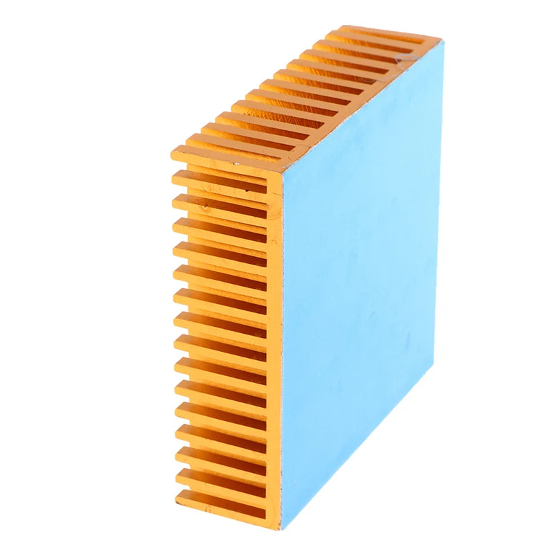 White\Black\Gold 50*50*15MM With Thermal Conductive Adhesive Aluminum Heatsink Panel Heat Sink CPU Power IC Chip Cooler Radiator Peaceful Pleasures Health and Wellness