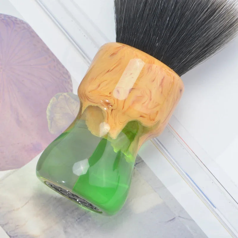 Yaqi Durability 24mm Goblin Synthetic Husky Knot Shaving Brush & Sandalwood Soap Set Lightweight Versatile Wet Shaving Brush Peaceful Pleasures Health and Wellness
