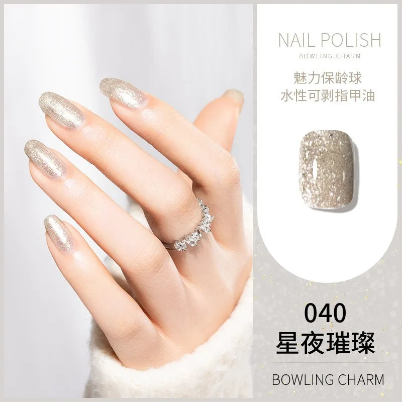 40 Colors Water-Based Nail Polish | Quick Dry No-Lamp Tearable