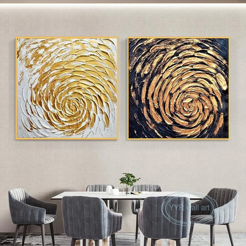 New Decor Oil Painting Handmade Abstract Wall Art Modern Canvas Hanging Picture Living Room Bedroom Restaurant Portfolio Image Peaceful Pleasures Health and Wellness