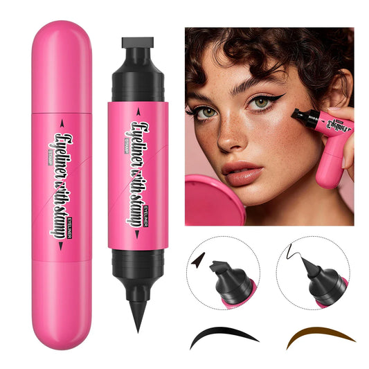 Hello Kiss 2-in-1 Winged Eyeliner Stamp Pen – Waterproof Eyeliner Stamp Pen Oasis Select