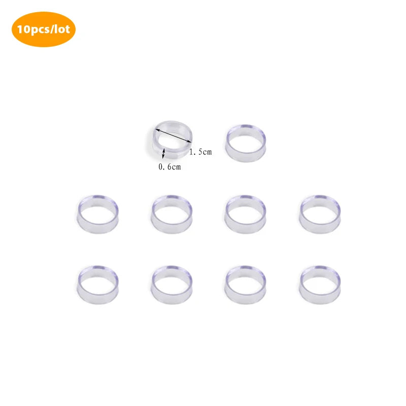 Acrylic Crystal Ball Display Stand | Clear Sphere Holder Base Display Stand Peaceful Pleasures Health and Wellness 10pcs