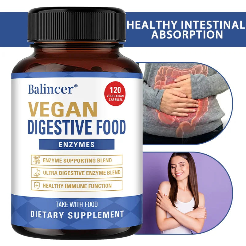 Digestive Enzymes with Prebiotics & Probiotics Capsules, Gut Health, Bloating & Gas Relief, Immune & Nutrient Absorption Support Peaceful Pleasures Health and Wellness