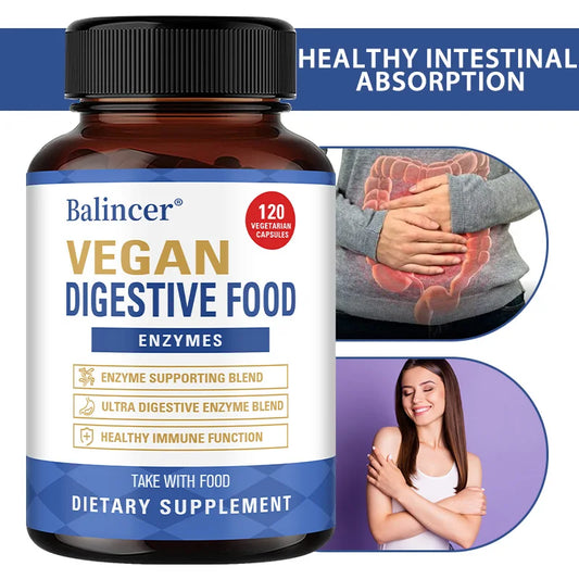 Digestive Enzymes with Prebiotics & Probiotics Capsules, Gut Health, Bloating & Gas Relief, Immune & Nutrient Absorption Support Peaceful Pleasures Health and Wellness
