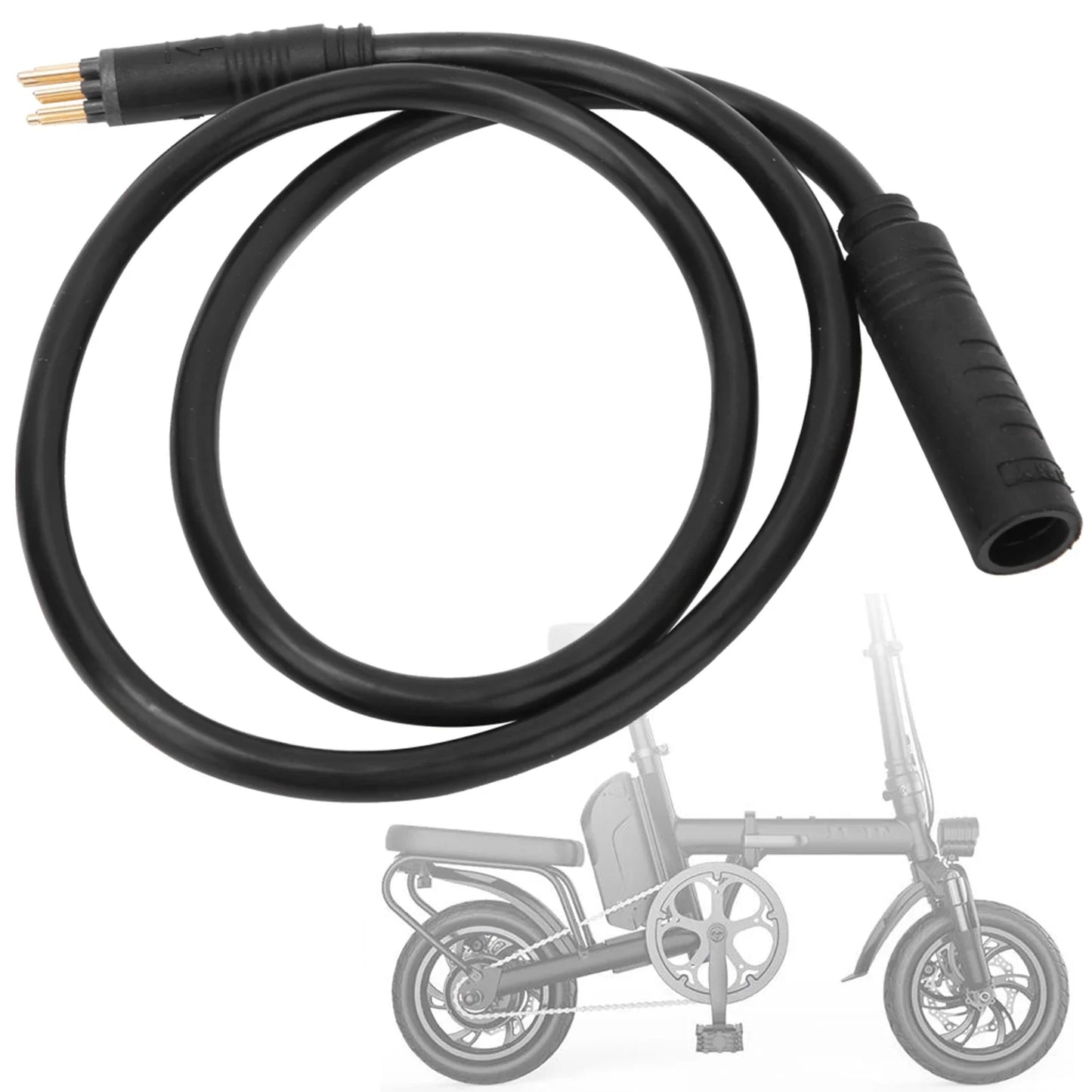 Electric Bike Motor Cable 9 Pin Wheel Extension Female Male Wire E