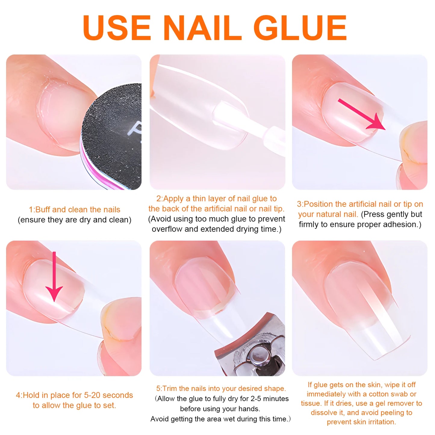 Twoing Nail Glue and Glue Remover Kit, No UV Light Needed， Fake nails plate adhesive，Quickly Removes Glue Off Fake Nail Remover Peaceful Pleasures Health and Wellness