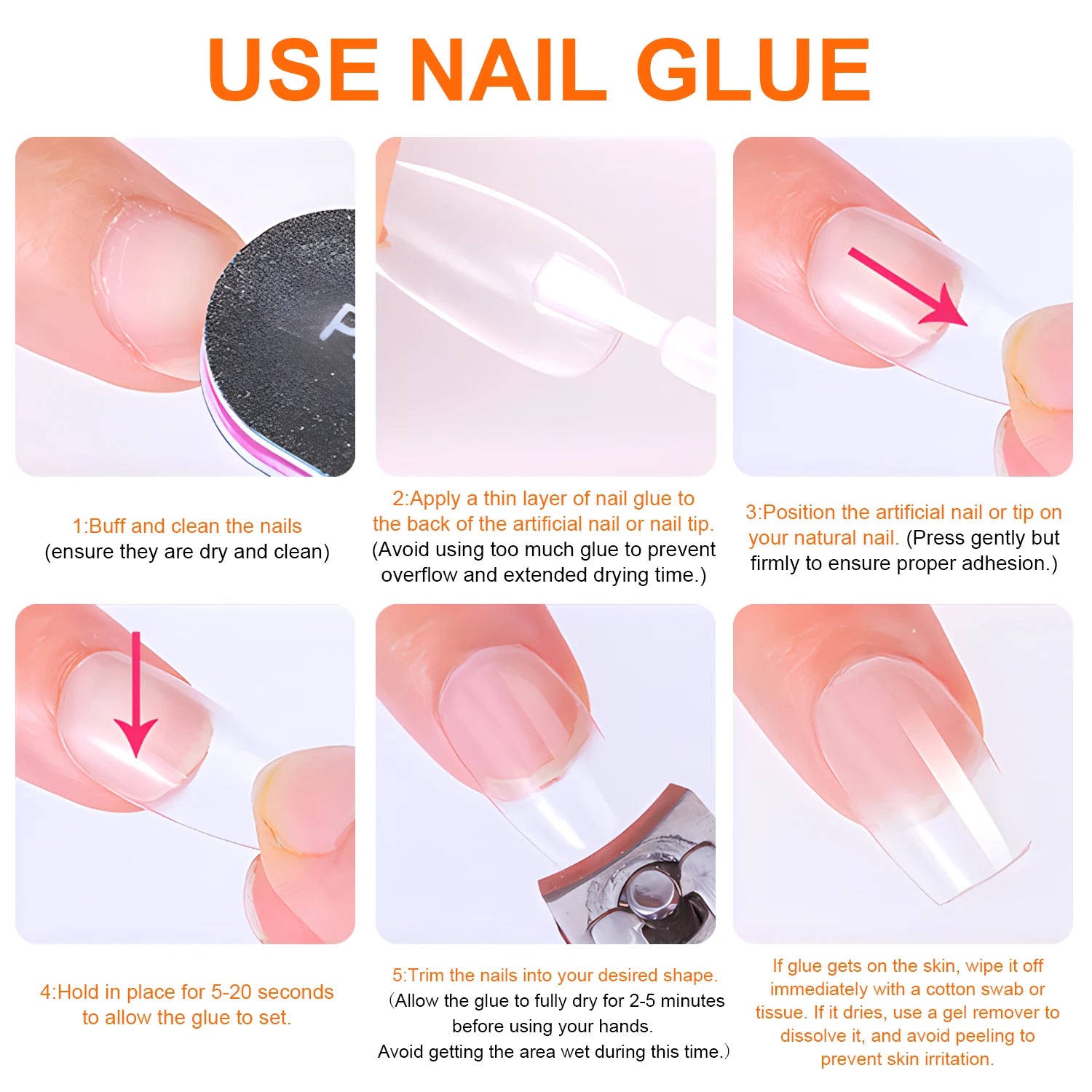 Twoing Nail Glue and Glue Remover Kit, No UV Light Needed， Fake nails plate adhesive，Quickly Removes Glue Off Fake Nail Remover Peaceful Pleasures Health and Wellness