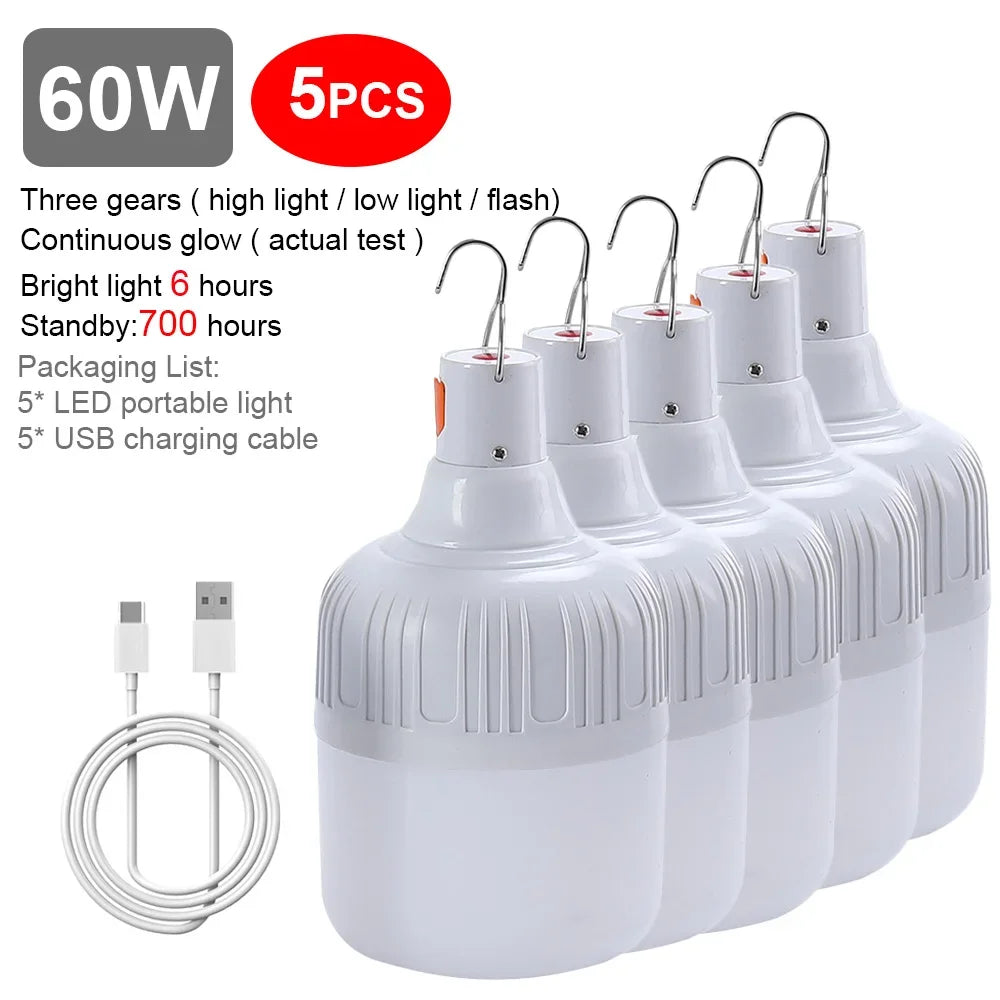 USB Rechargeable LED Camping Lantern | Hanging Tent Light
