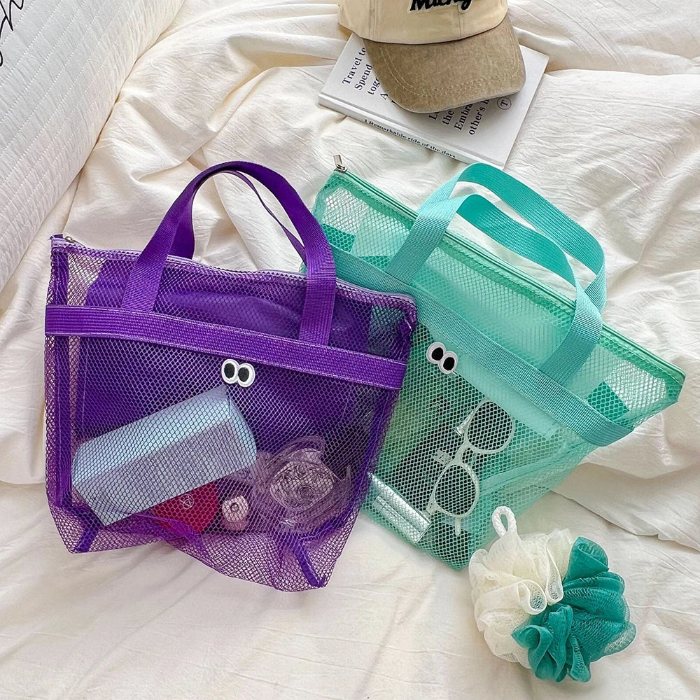 Big Eyed Fun Hand-held Beach Bag Wash Makeup Portable Large Capacity