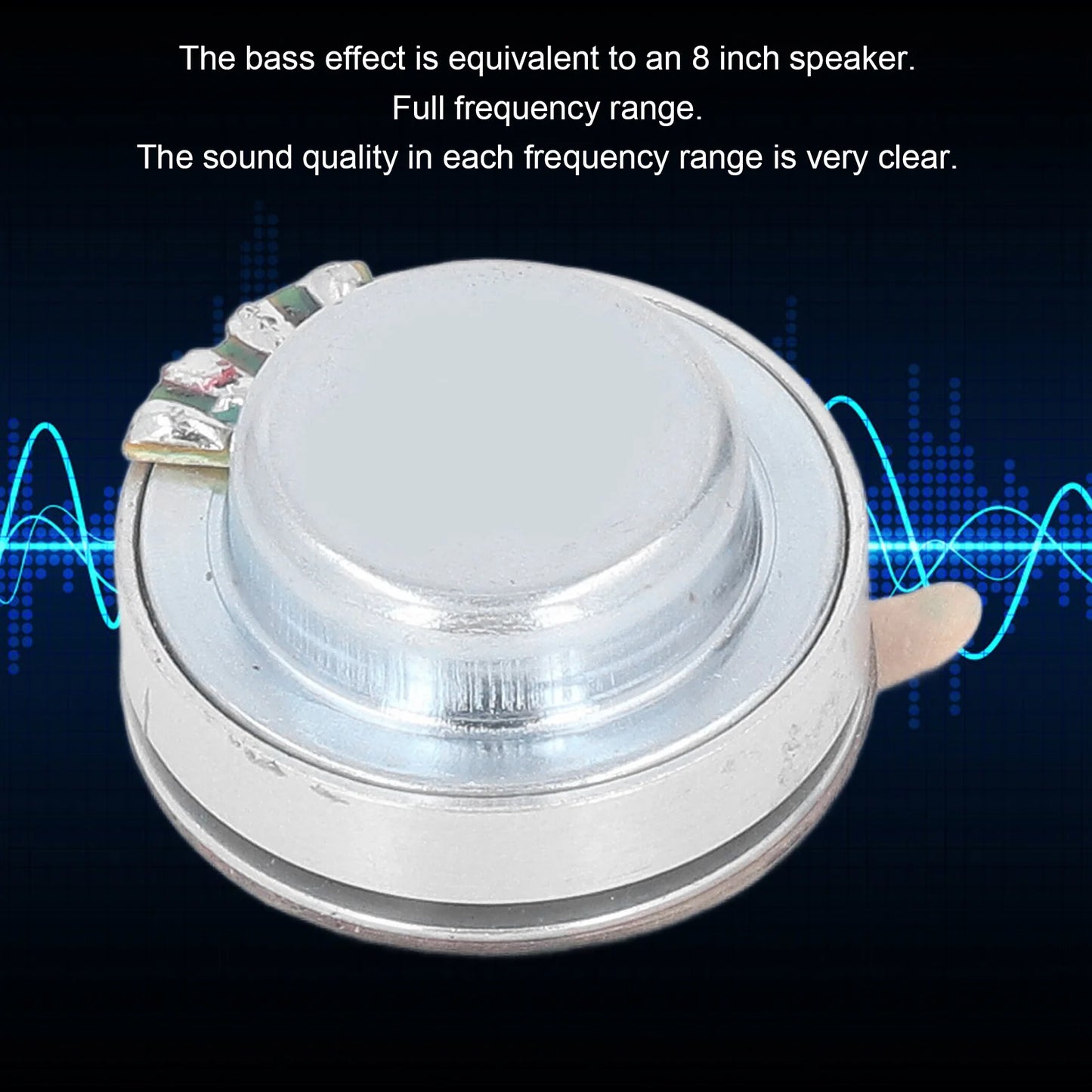 Bass Vibration Speaker Resonance Speaker 26mm All Frequency Strong Bass Vibration Speaker for MP3 MP4 CD Peaceful Pleasures Health and Wellness