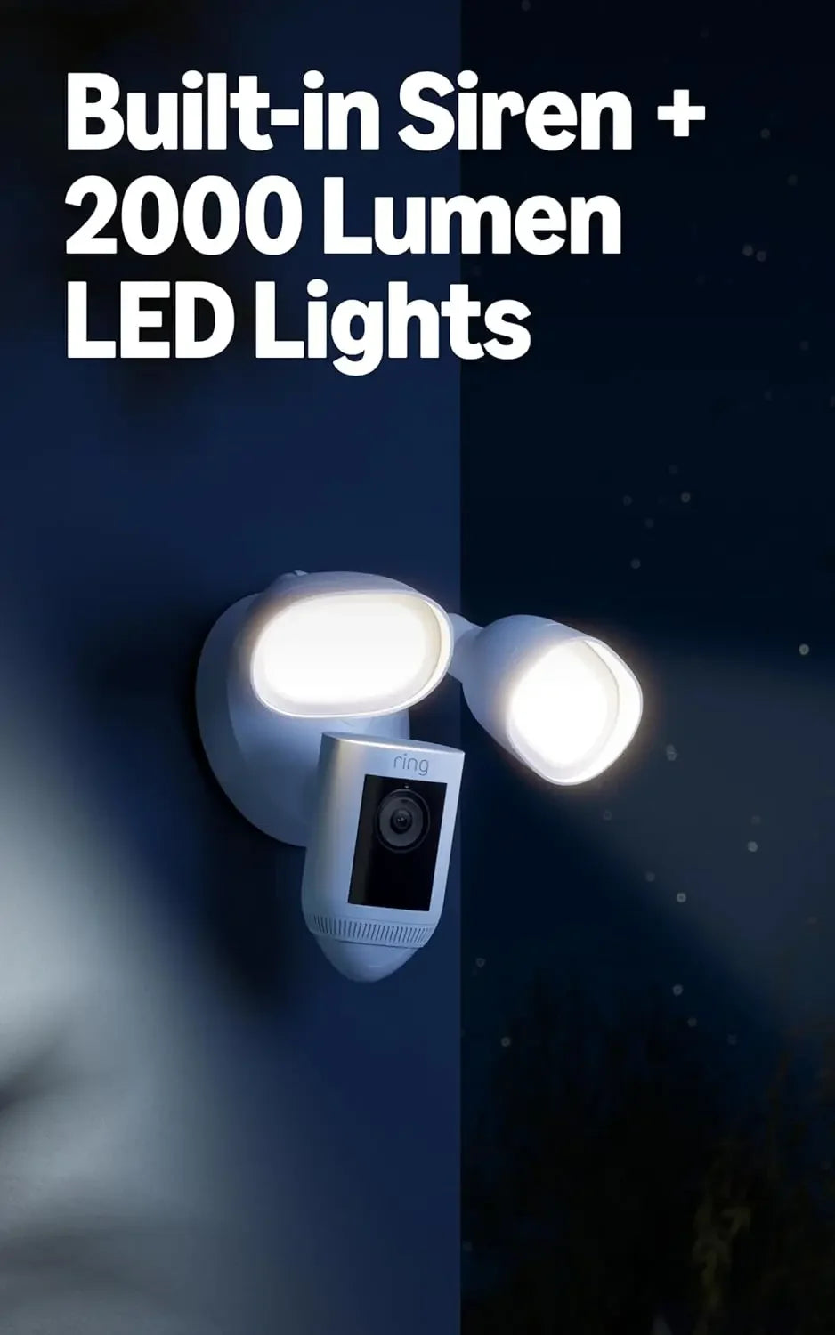 Pro Wired Floodlight Security Camera with 2K Video, Color Night Vision, Two-Way Talk and Motion Detection Peaceful Pleasures Health and Wellness