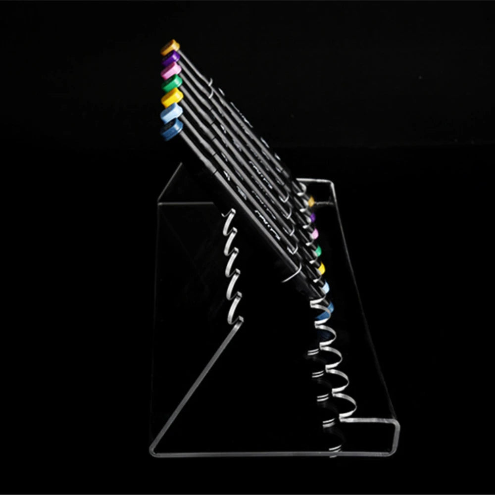 Clear Acrylic Pen & Brush Organizer Display Stand | 6/12 Slots