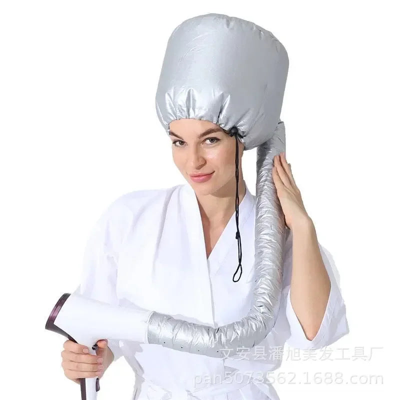 Hair Dryer Heating Cap – Connectable Hairdryer Hat Accessory