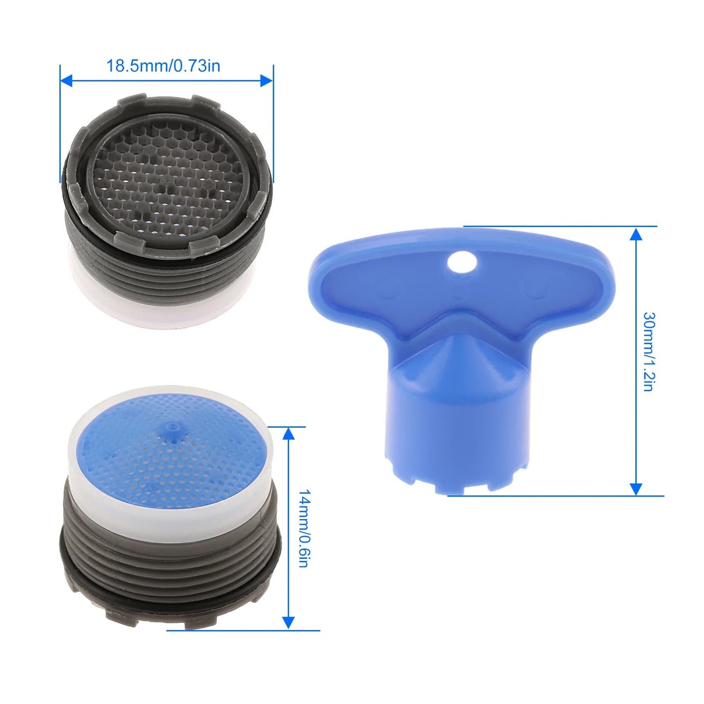 M16 M18 Faucet Aerator Set 6/10 Pcs with Wrenches | Water Saving